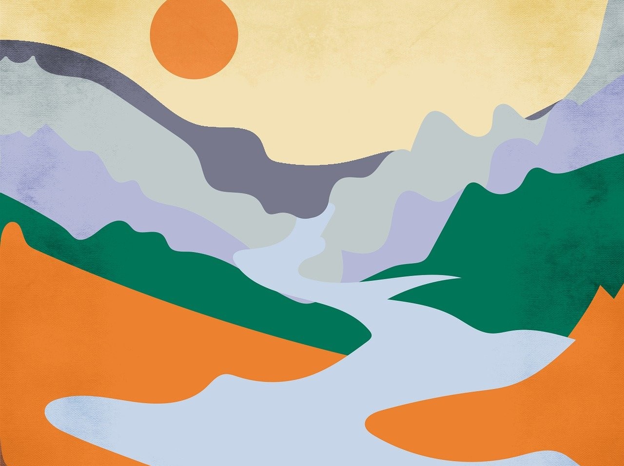 lake and sun